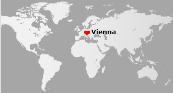 vienna on map